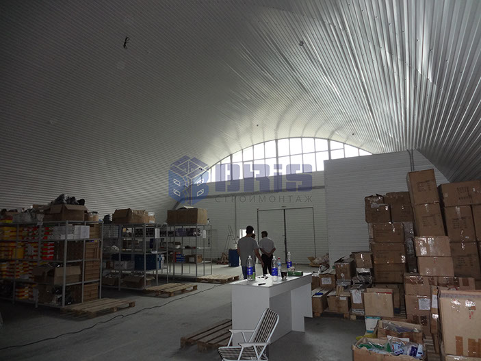 арочный ангар строительство монтаж шымкент