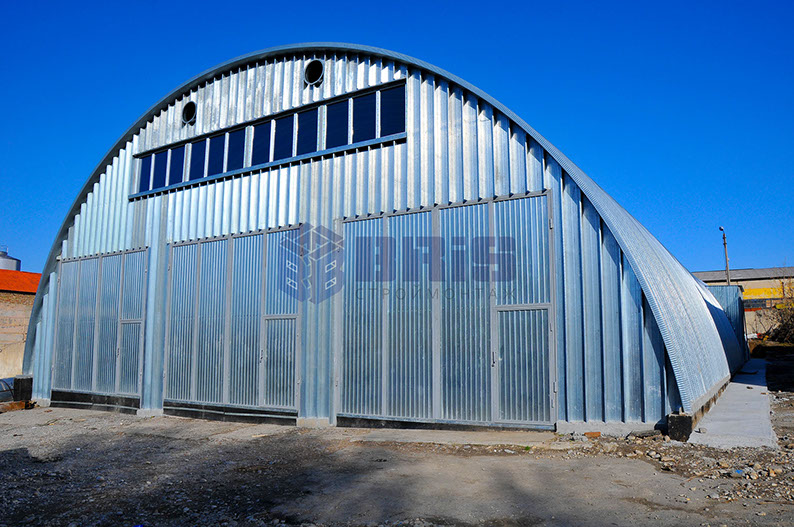 арочный ангар строительство монтаж шымкент