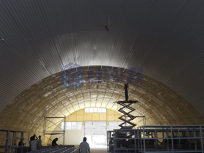 арочный ангар строительство монтаж шымкент